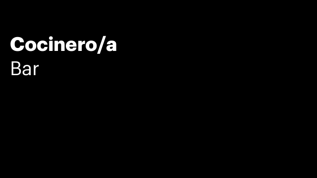 Cocinero/a