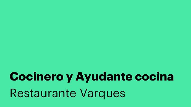 Cocinero y Ayudante cocina