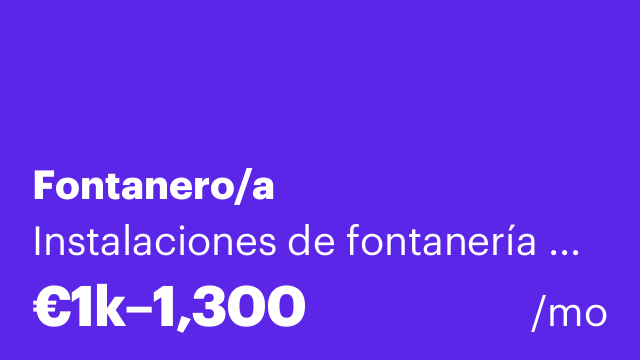 Fontanero/a