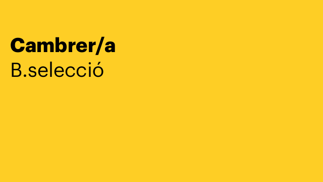 Cambrer/a