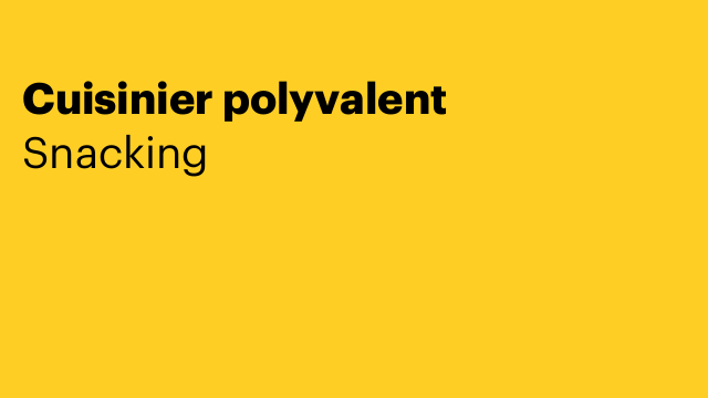 Cuisinier polyvalent