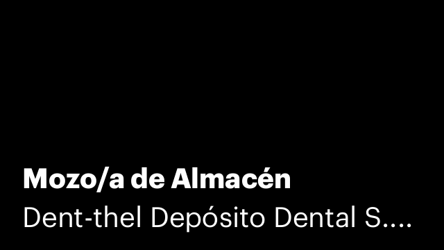 Mozo/a de Almacén
