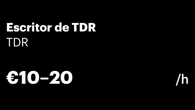 Escritor de TDR