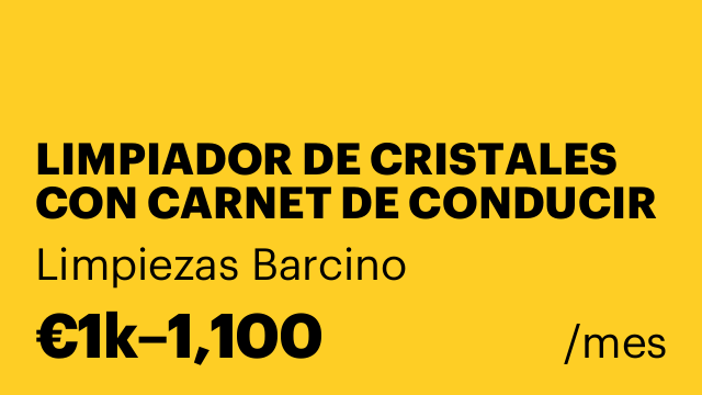 LIMPIADOR DE CRISTALES CON CARNET DE CONDUCIR EN RUTA