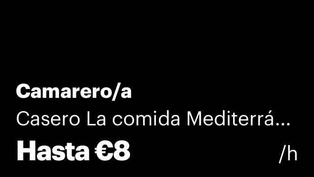 Camarero/a
