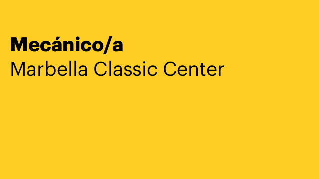 Mecánico/a