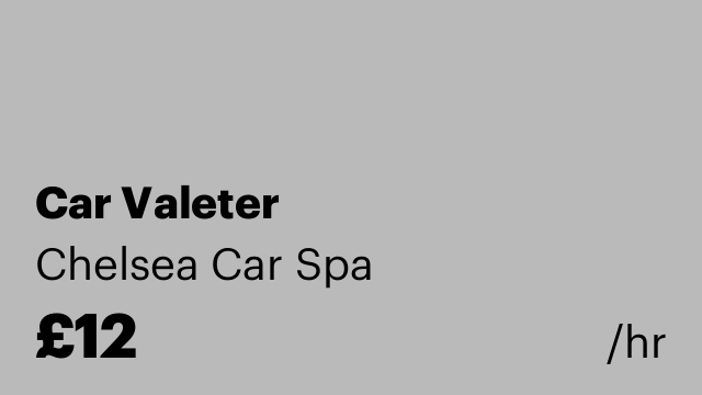 Car Valeter