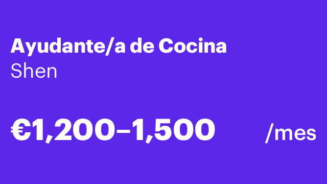 Ayudante/a de Cocina