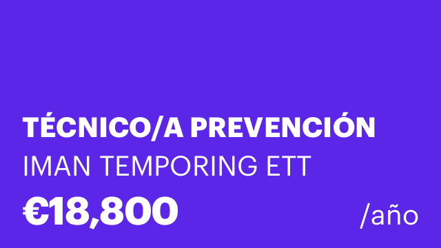 TÉCNICO/A PREVENCIÓN