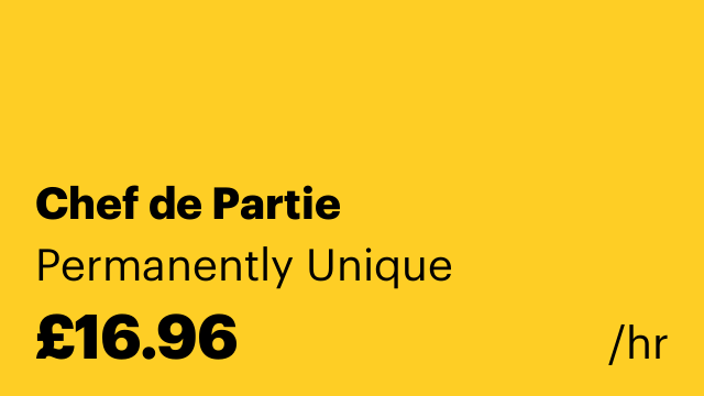 Chef de Partie