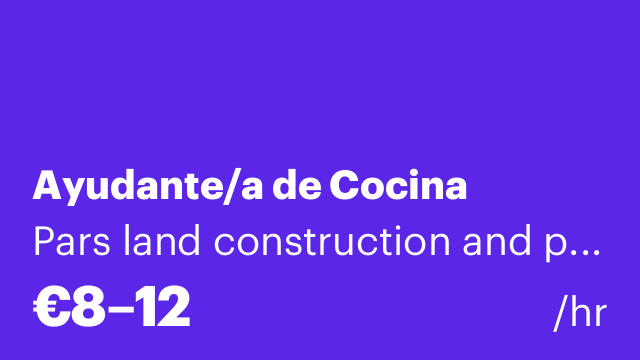 Ayudante/a de Cocina