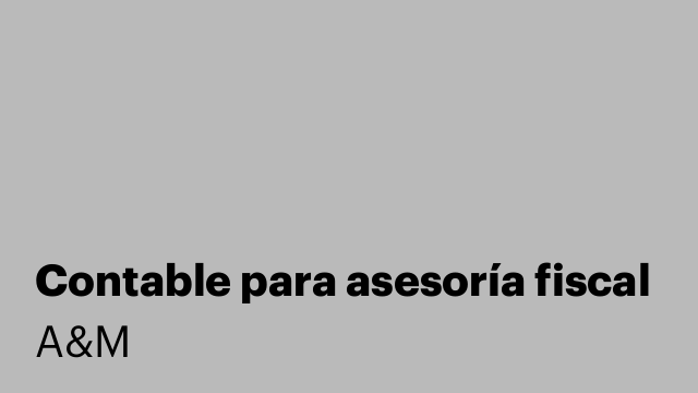 Contable para asesoría fiscal
