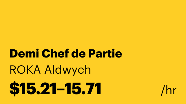 Demi Chef de Partie