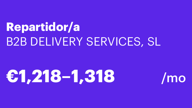Repartidor/a