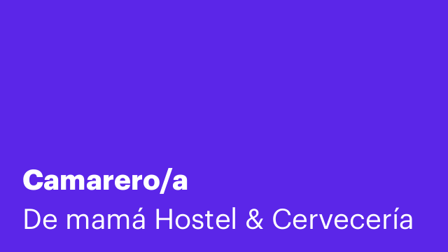 Camarero/a
