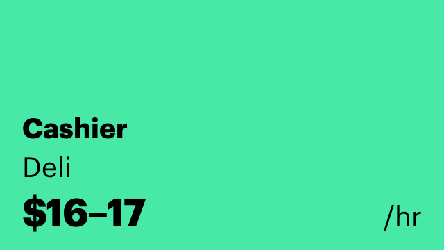 Cashier