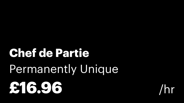 Chef de Partie