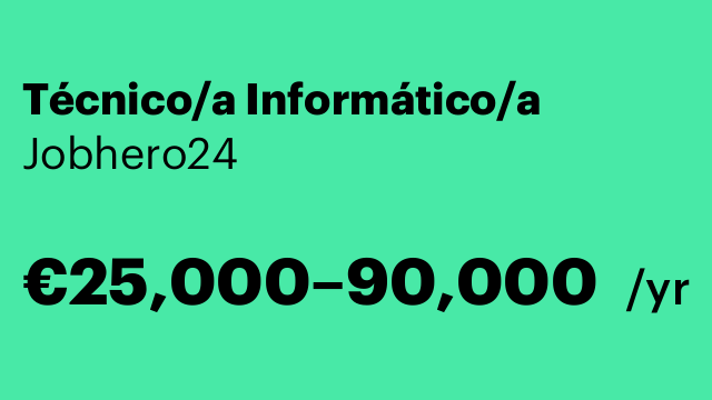 Técnico/a Informático/a