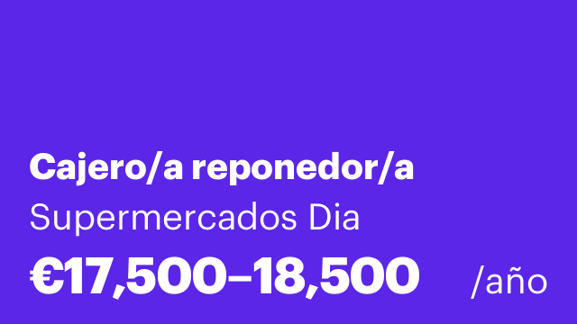 Cajero/a reponedor/a