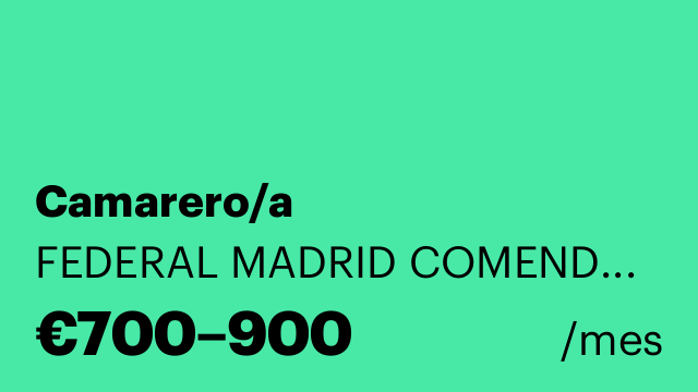 Camarero/a