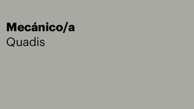 Mecánico/a