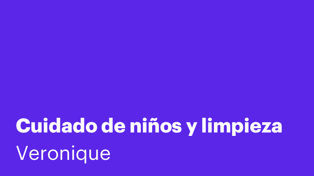 Cuidado de niños y limpieza
