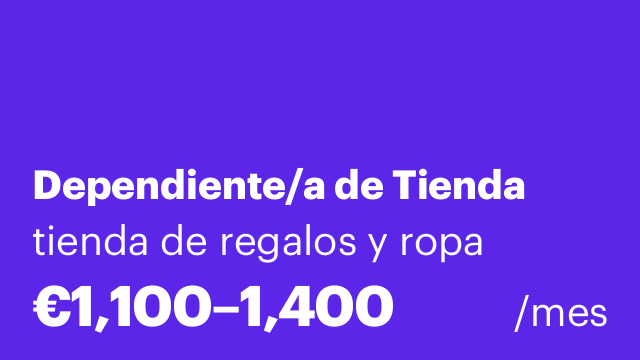 Dependiente/a de Tienda