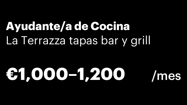 Ayudante/a de Cocina