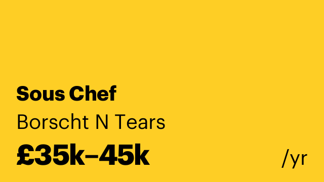 Sous Chef