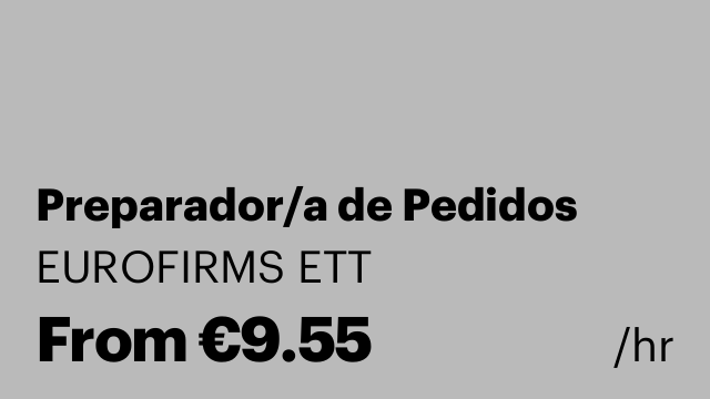 Preparador/a de Pedidos