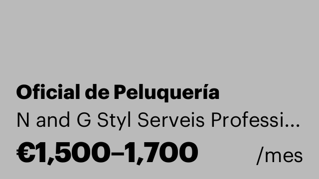 Oficial de Peluquería