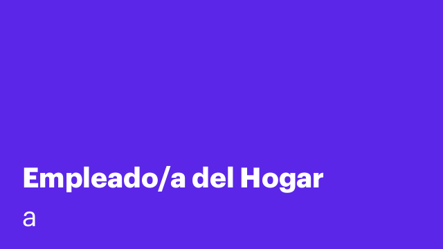 Empleado/a del Hogar