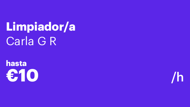 Limpiador/a