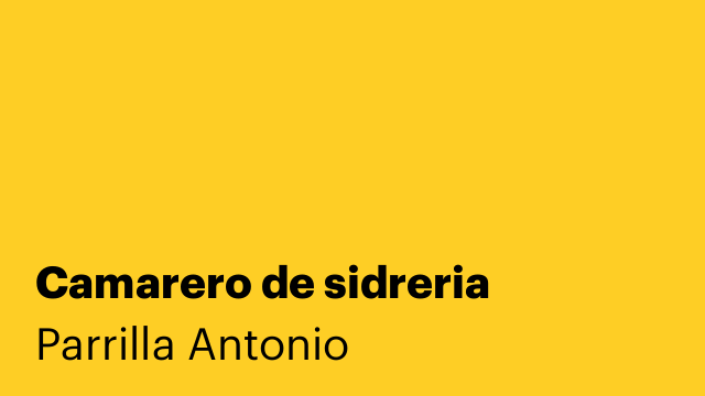 Camarero de sidreria