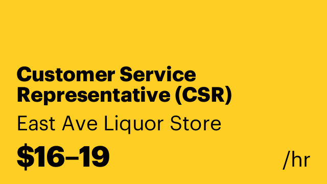 Customer Service Representative (CSR)