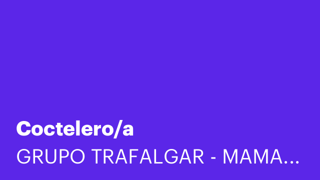 Coctelero/a