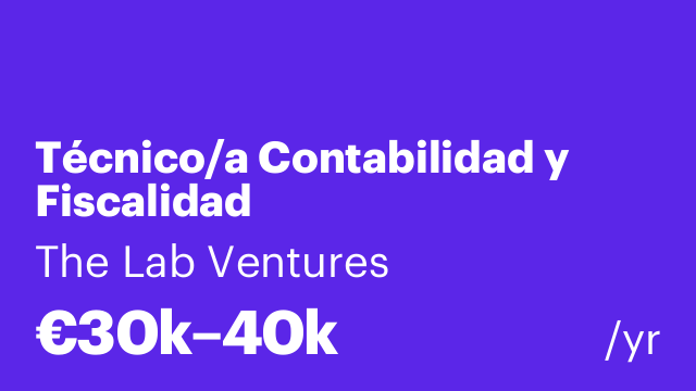 Técnico/a Contabilidad y Fiscalidad