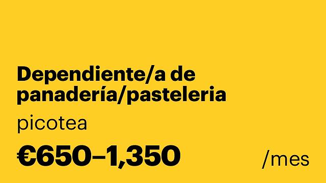 Dependiente/a de panadería/pasteleria