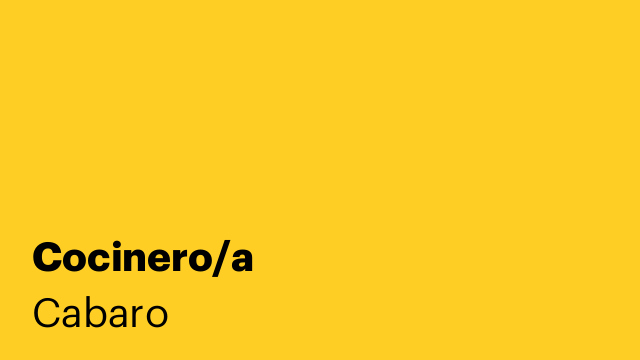 Cocinero/a