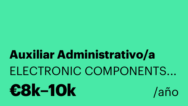 Auxiliar Administrativo/a