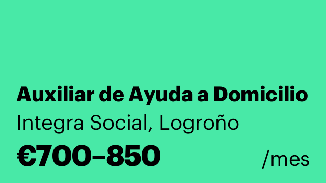 Auxiliar de Ayuda a Domicilio