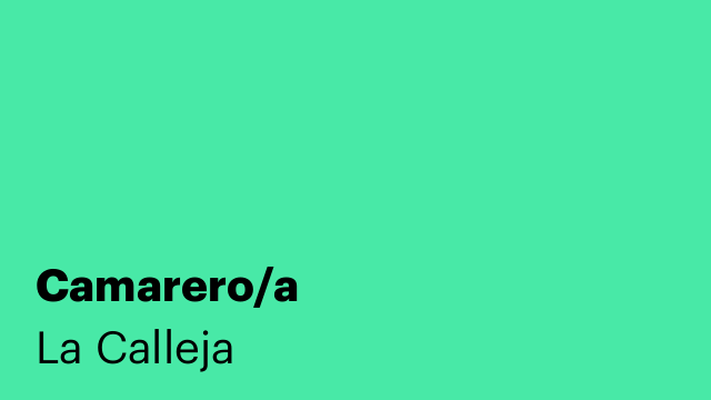 Camarero/a