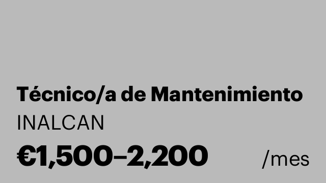 Técnico/a de Mantenimiento