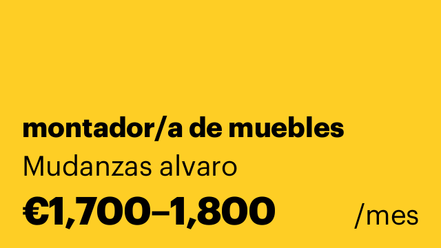 montador/a de muebles