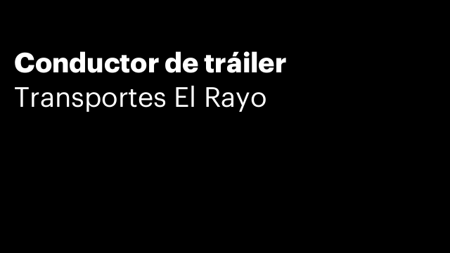 Conductor de tráiler
