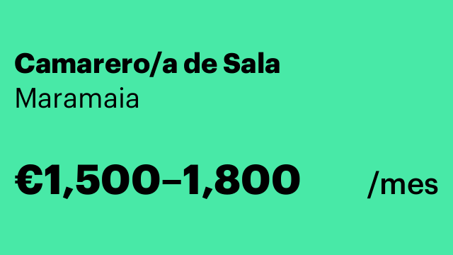 Camarero/a de Sala