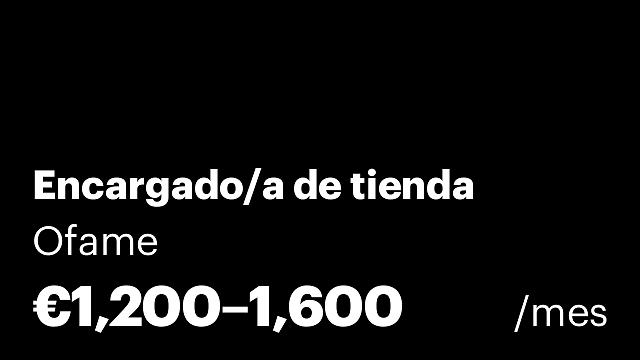 Encargado/a de tienda