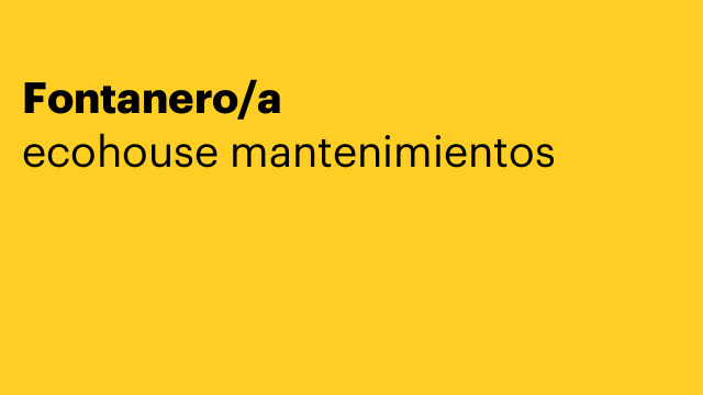 Fontanero/a
