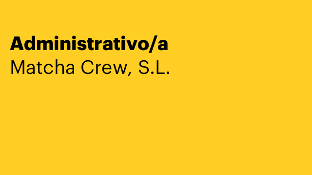 Administrativo/a