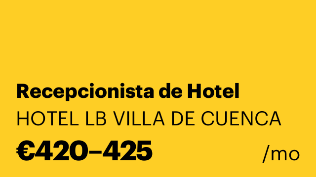 Recepcionista de Hotel